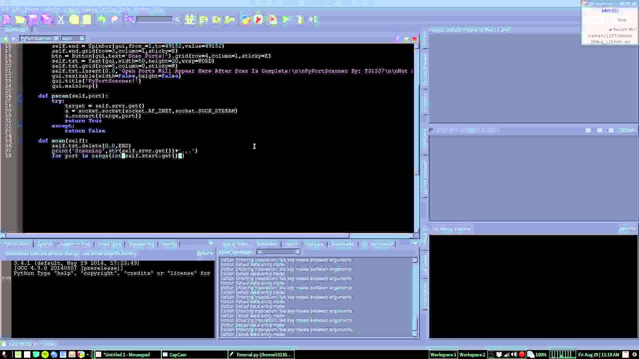 Python3 PortScanner With Graphical User Interface (GUI) - YouTube