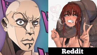 Chainsaw Man Female Edition | Anime vs Reddit (the rock reaction meme) screenshot 5