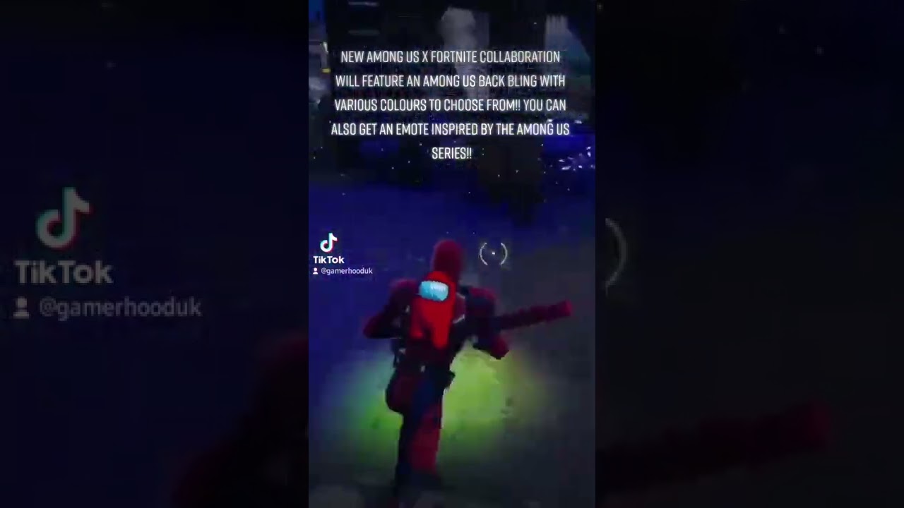 NEW Among Us x Fortnite Collab!! Among Us Back Bling & Emote!! 