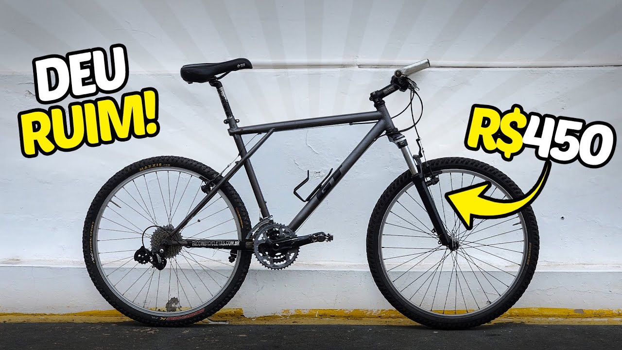 Testei na Trilha uma BIKE de MTB dos ANOS 90 que Custou R$450!