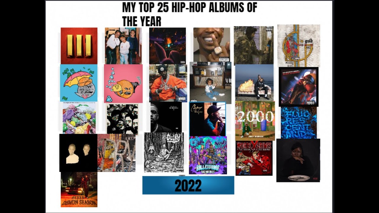 Top 25 HipHop Albums Of 2022 YouTube