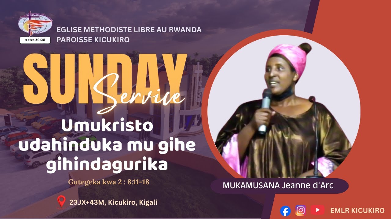 AMATERANIRO KU CYUMWERU TARIKI 18/01/2026|Kuba umukristo udahinduka mu isi ihindagurika