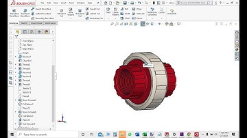 uPVC Union in SOLIDWORKS