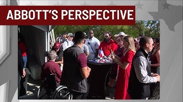 State of Texas: Governor Abbott talks redistricting, border security at campaign tailgate