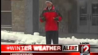 Scott Dimmich with weather in Lawrenceburg