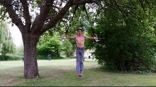 Backwards Roll Piked to Cross (Rings)