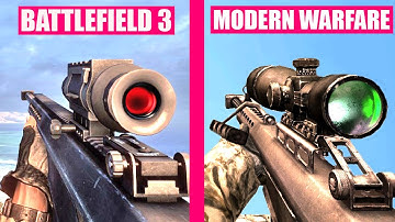 Battlefield 3 vs Call of Duty Modern Warfare - Weapons Comparison