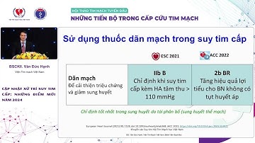 Cập nhật xử trí suy tim cấp năm 2024