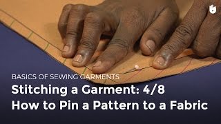 Stitching a garment: part 4: how to pin a pattern to a fabric | Sewing