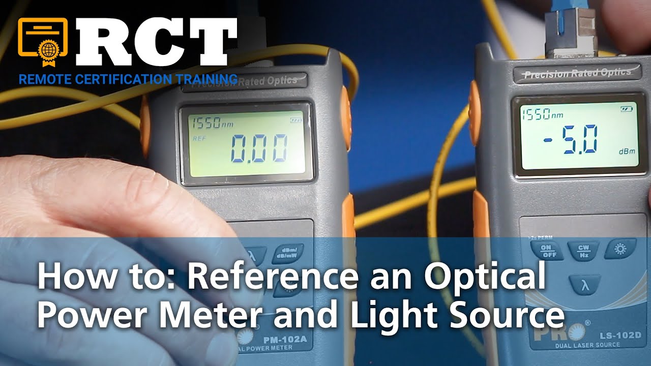 How to: Reference a Power Meter and Light Source 