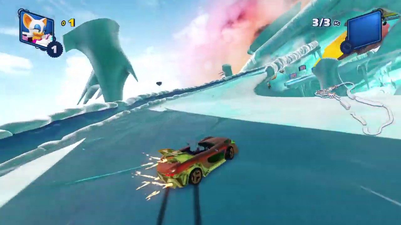 Team Sonic Racing - Ice Mountain - Standard Race - Rouge