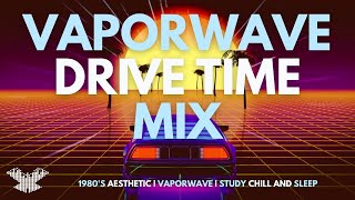 🚗🌴 Vaporwave Drive into the Neon Horizon | 80s Aesthetic 🎧 Chill Study & Relax Synthwave 🌌✨