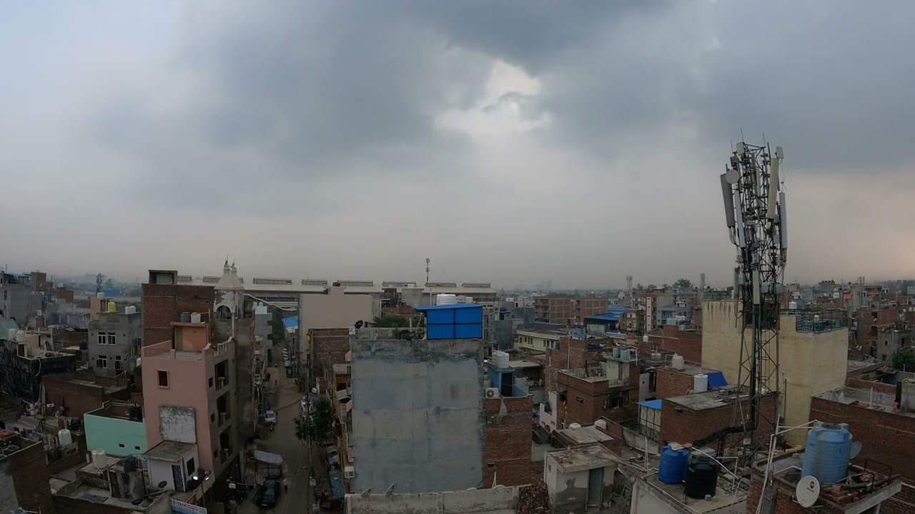 Time laps , delhi up border , Ghaziabad, (up) India