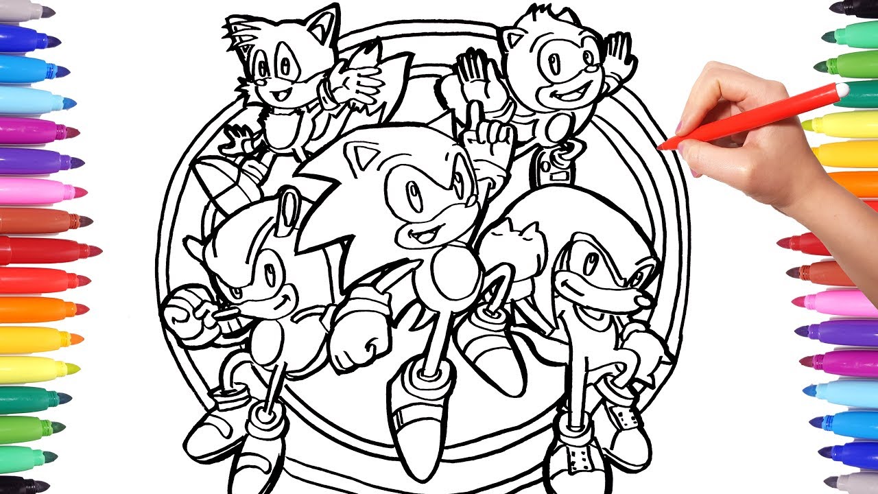 Sonic Friends Coloring Pages Sonic Friends Coloring Pages
