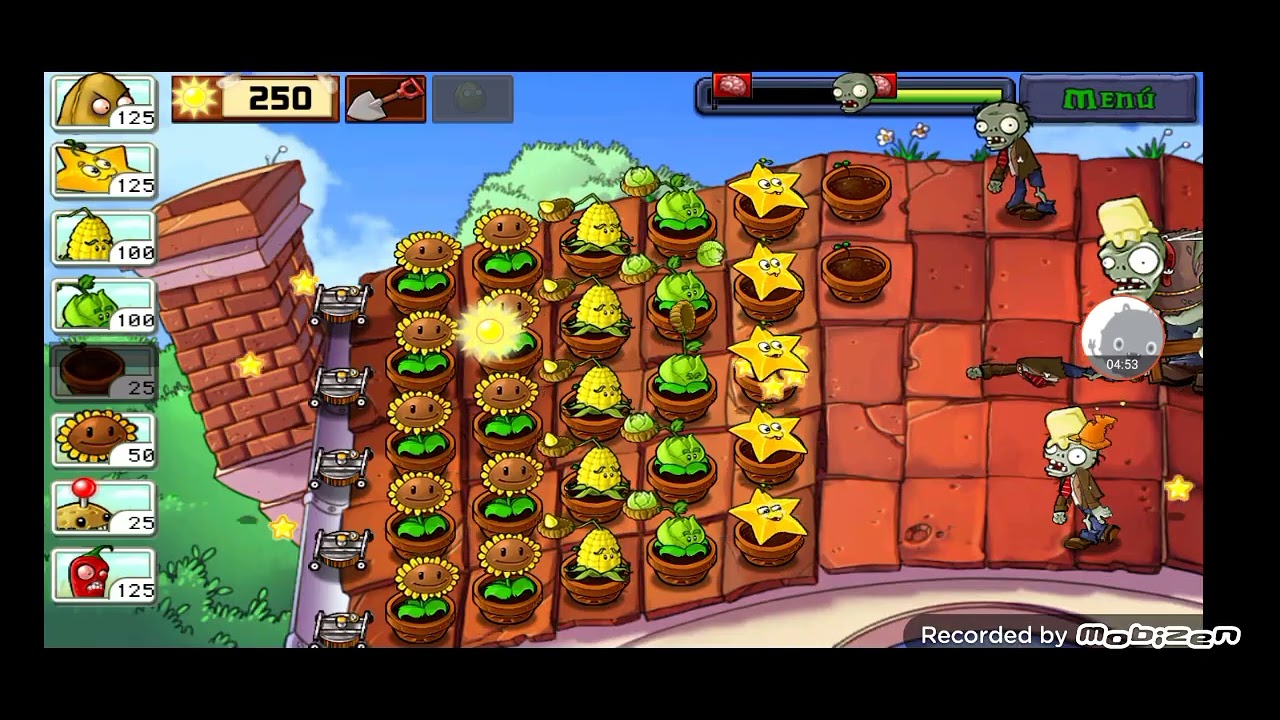 plantas vs zombies roof, tejado day 8 - YouTube