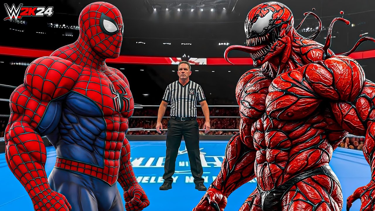 WWE 2K24 - SPIDERMAN VS CARNAGE | PS5 Gameplay 