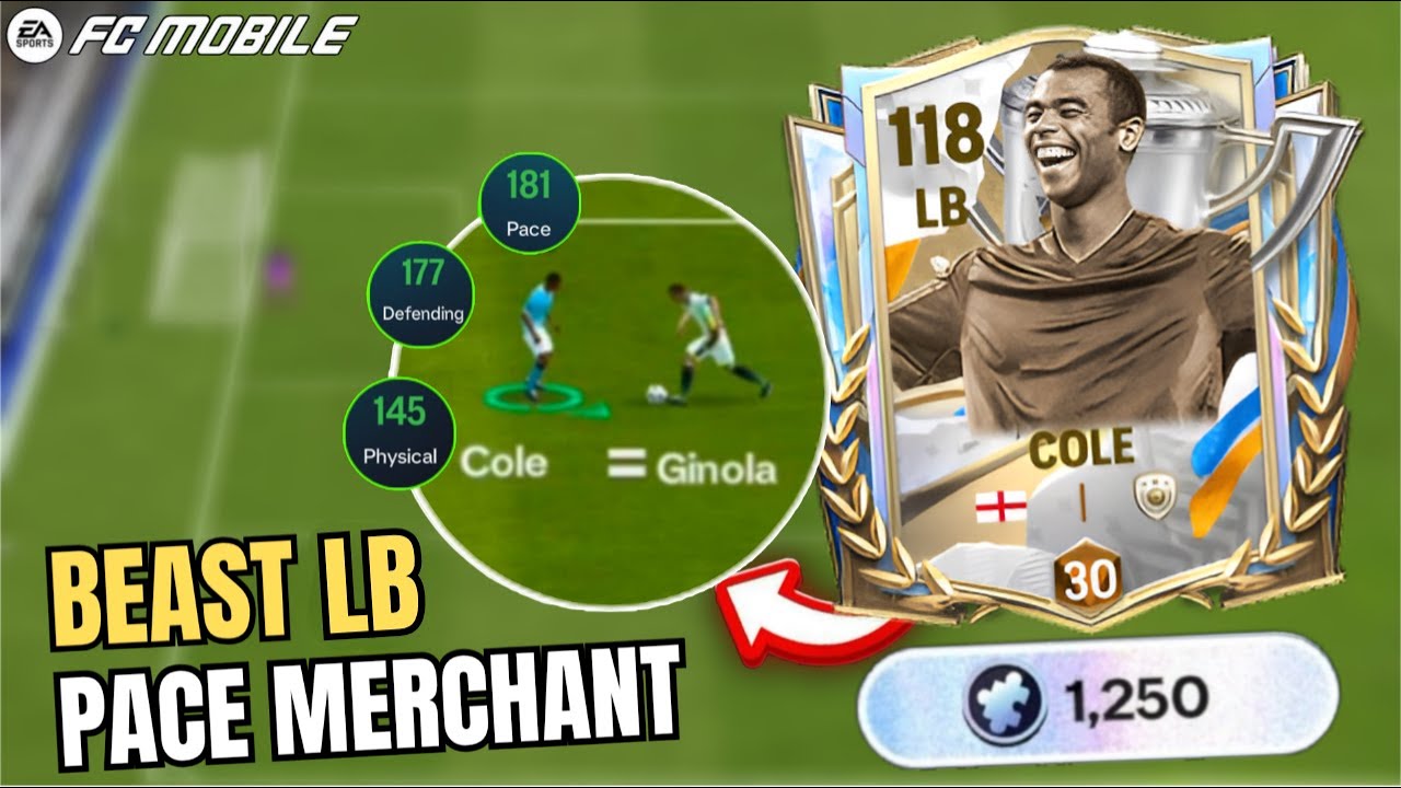 ⚡🔥113 Эшли Коул, лайнбекер, обзор — лучше, чем Тео Эрнандес? Обзор карты FC Mobile Anniversary Ev...