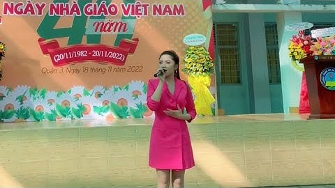 Châu Ngọc Tiên biểu diễn tại Trường THCS BÀN CỜ