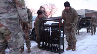 Breaking Minnesota National Guard Soldiers Deploy To Minneapolis