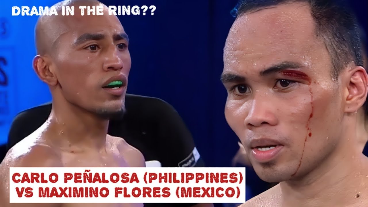 STOPPAGE!!! CARLO PEÑALOSA(PHILIPPINES) VS MAXIMINO FLORES (MEXICO) IBO WORLD FLYWEIGHT TITLE