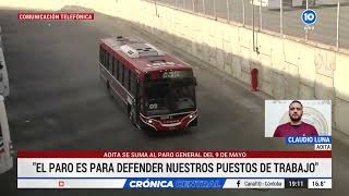 No habrá transporte interurbano este jueves en Córdoba por el paro de la CGT