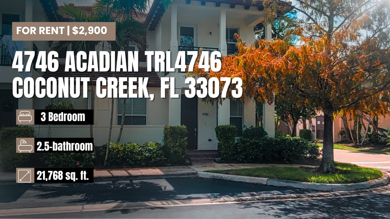 4746 Acadian TRL4746 | Coconut Creek, FL  33073