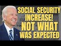 WOW! Social Security INCREASE is NOT What We Expected | Social Security, SSI, SSDI Payments