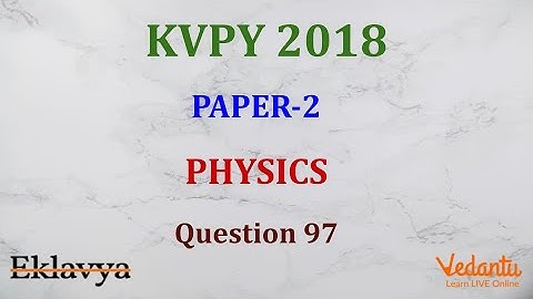 KVPY 2018 SB/SX Physics  Part II  Q 97 Ans C Ray Optics  Prateek Garg