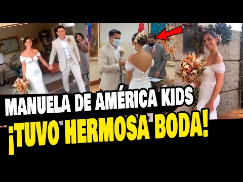 ACTRIZ MANUELA DE AMÉRICA KIDS SE CASÓ EN HERMOSA BODA Y REUNIÓ A AMIGOS Y FAMILIA