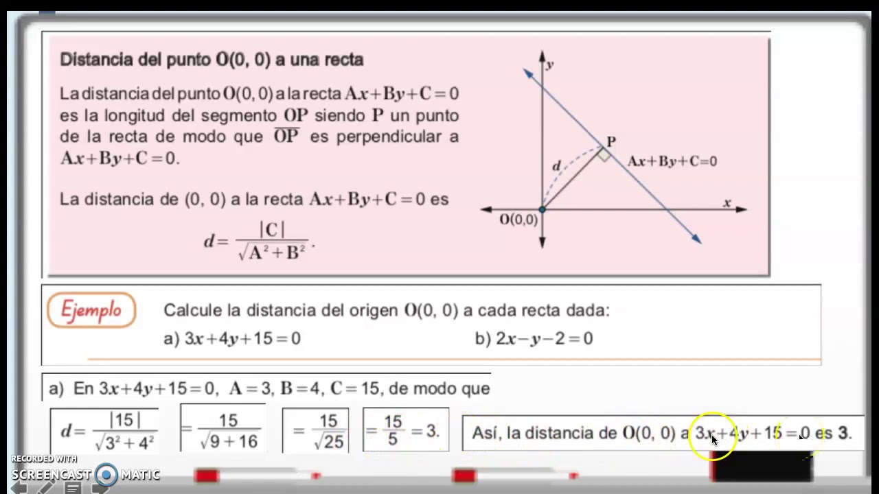 Distancia De Un Plano Al Origen