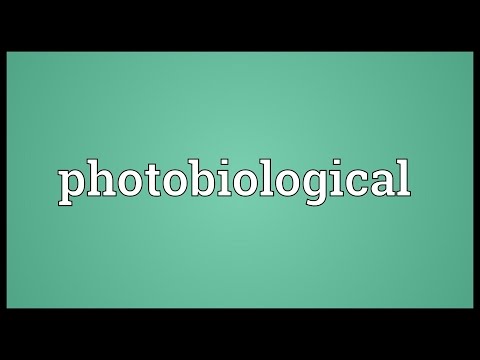 Vídeo: O que significa fotobiológico?