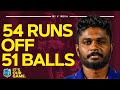 Sanju samsons first odi halfcentury for india  54 runs off 51 balls  west indies v india