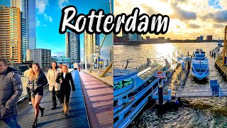 Rotterdam Netherlands, walking tour in 4k