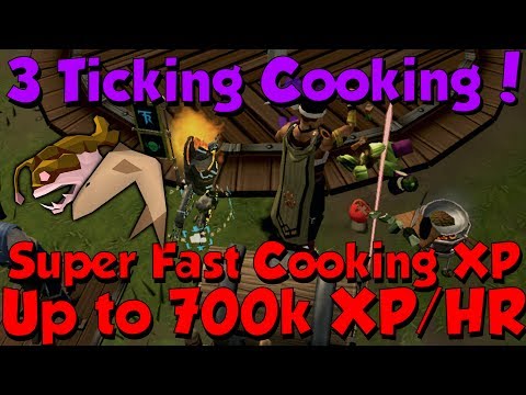 700k Cooking XP/HR 3 Tick Runescape 3 Fast Easy Method to Train Cooking