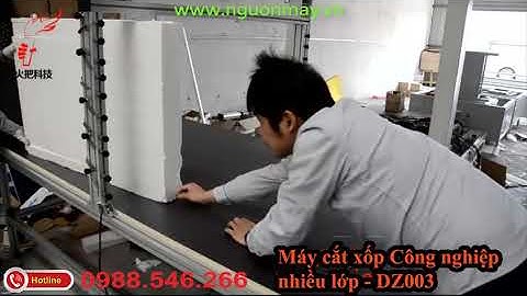 MÁY CẮT XỐP CÔNG NGHIỆP NHIỀU LỚP, MÁY CẮT XỐP NGANG NHIỀU LỚP