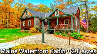 Maine Waterfront Property For Sale | 4bd | 4ba | 2.8 acre | Maine Waterfront Cabins For Sale