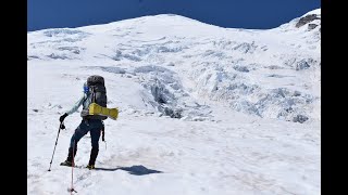 Climbing Mt. Rainier National Park:  Camp Muir, Camp Schurman, Emmons Flats, and Columbia Crest.