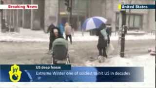 US Facing Big Freeze: Snowstorm and Arctic chill bring 20-year temperature lows to Midwest US
