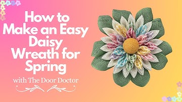 How to Make a Daisy Flower Wreath/ Flower Wreath DIY/ Easter Wreath Tutorial/ Spring Wreath DIY