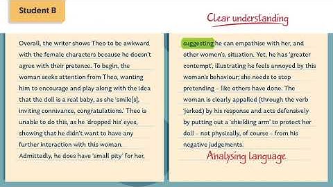 GCSEPod Eduqas English Language Component 1, Question 3, Example Responses