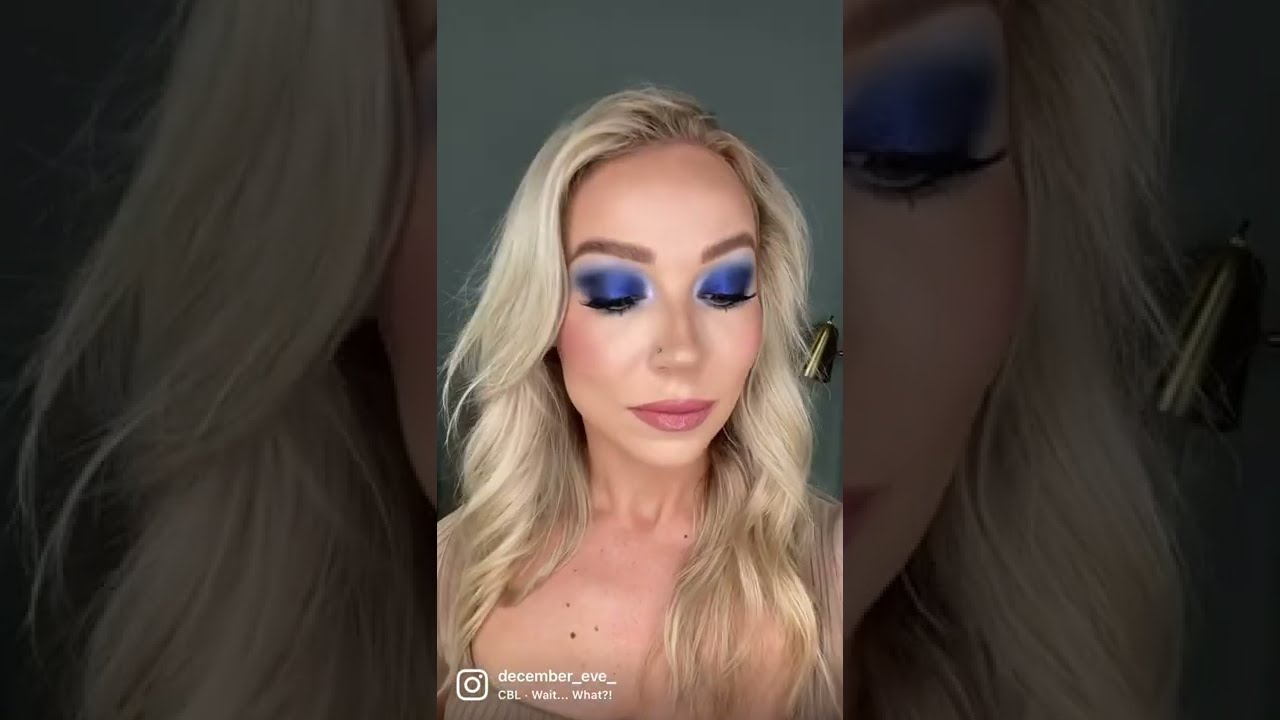 NABLA MIDNIGHT CUTIE EYESHADOW PALETTE BLUE MAKEUP TUTORIAL & INSPO💙