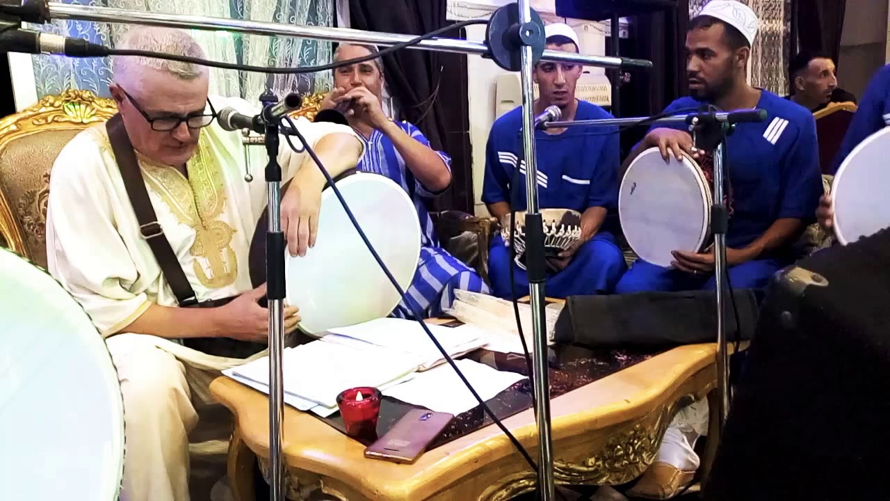 الشيخ فؤاد بوخدمي مع الفرقة العيساوية الشيخ عليلو لكيتا