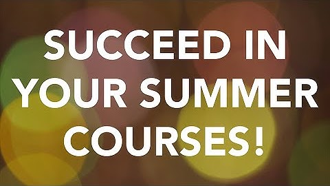 Wake Tech Pro Tips - Succeed in Your Summer Courses