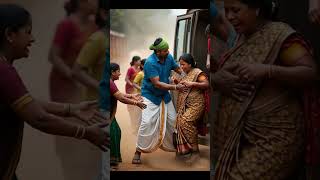 Brave Farmer Rescues Bus Accident Victims | Real Hero of the Village.#ai #trending #shorts