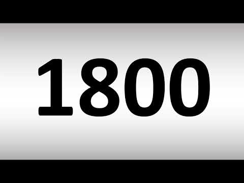 How to Pronounce 1800 in English
