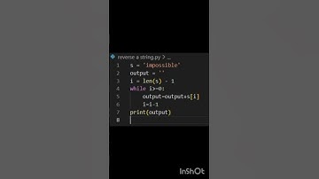 How to reverse a string in python in Vs Code