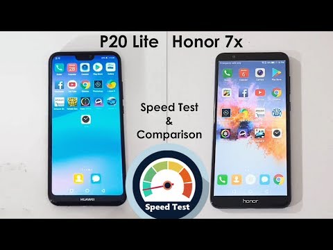 Huawei P20 Lite Vs Huawei Honor 7x Speed Test Comparison!