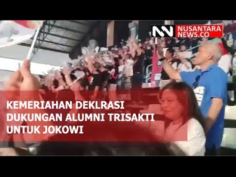 KEMERIAHAN DEKLARASI ALUMNI TRISAKTI DUKUNG JOKOWI