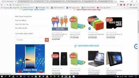 [Blog IT] Demo web thương mại điện tử (wordpress)