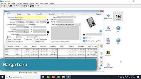 Isi harga di Program ISX / POSX